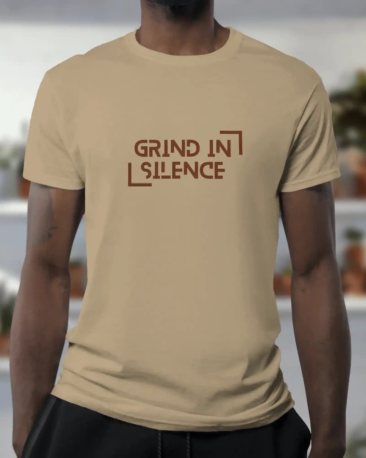 "Grind In Silence" | Men’s Motivational T-shirt