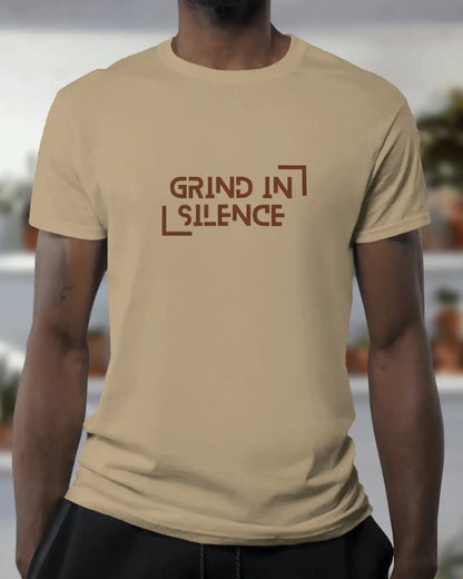 "Grind In Silence" | Men’s Motivational T-shirt