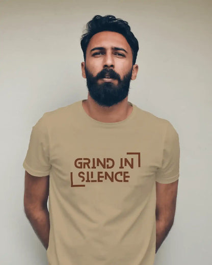 "Grind In Silence" | Men’s Motivational T-shirt