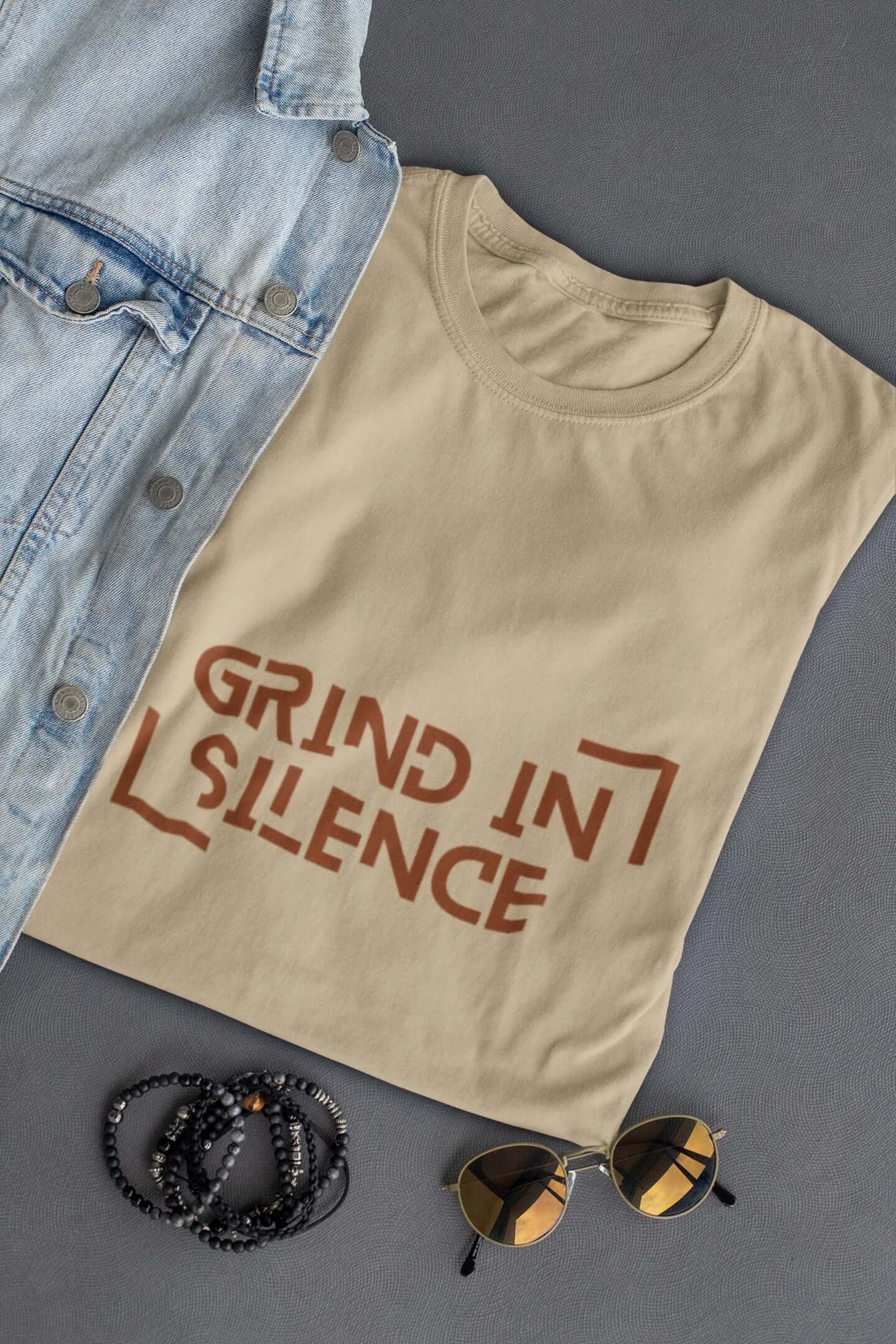 "Grind In Silence" | Men’s Motivational T-shirt