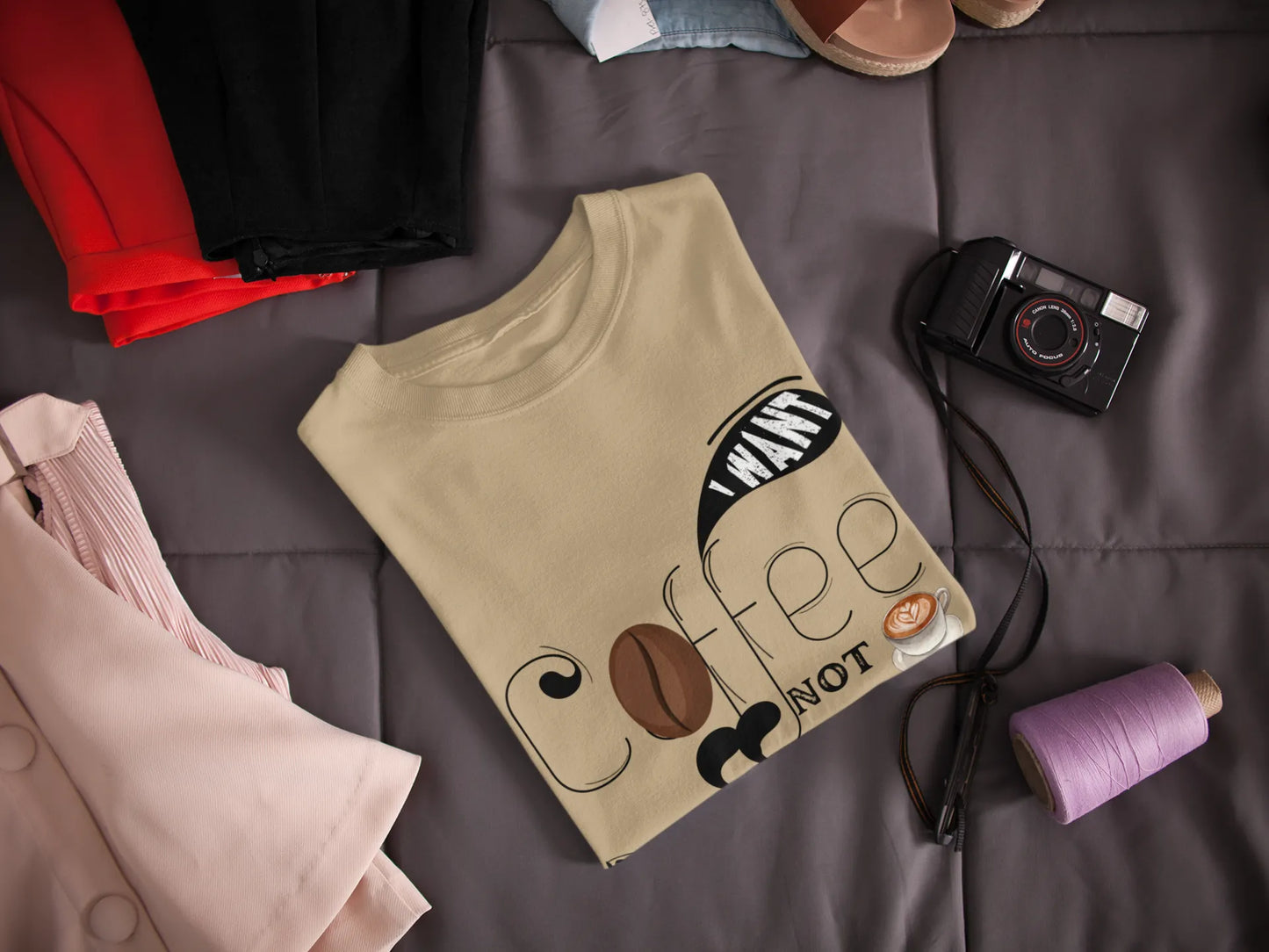"I Want Coffee - Not Your Opinion" | Women’s Coffee Lovers T-shirt