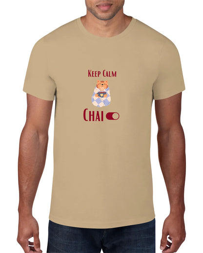"Keep Calm - Chai" | Men’s T-shirt for Tea Lovers