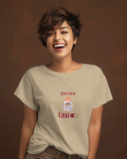 "Keep Calm - Chai" | Women’s T-shirt for Tea Lovers