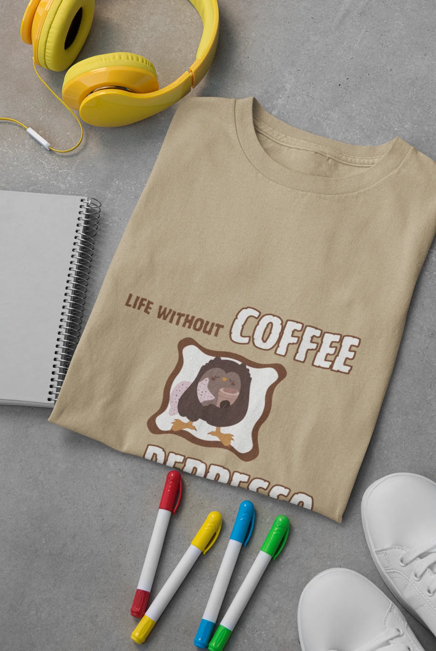 "Life Without Coffee Is Depresso" | Men’s Coffee Lovers T-shirt