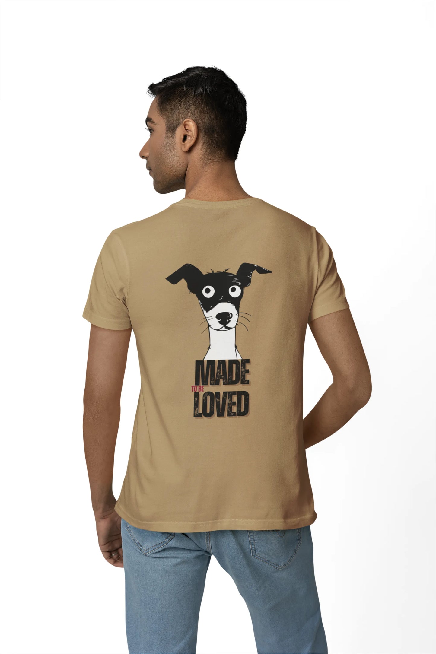 Made to Be Loved – Loyal Rescue Dog T-Shirt for Men