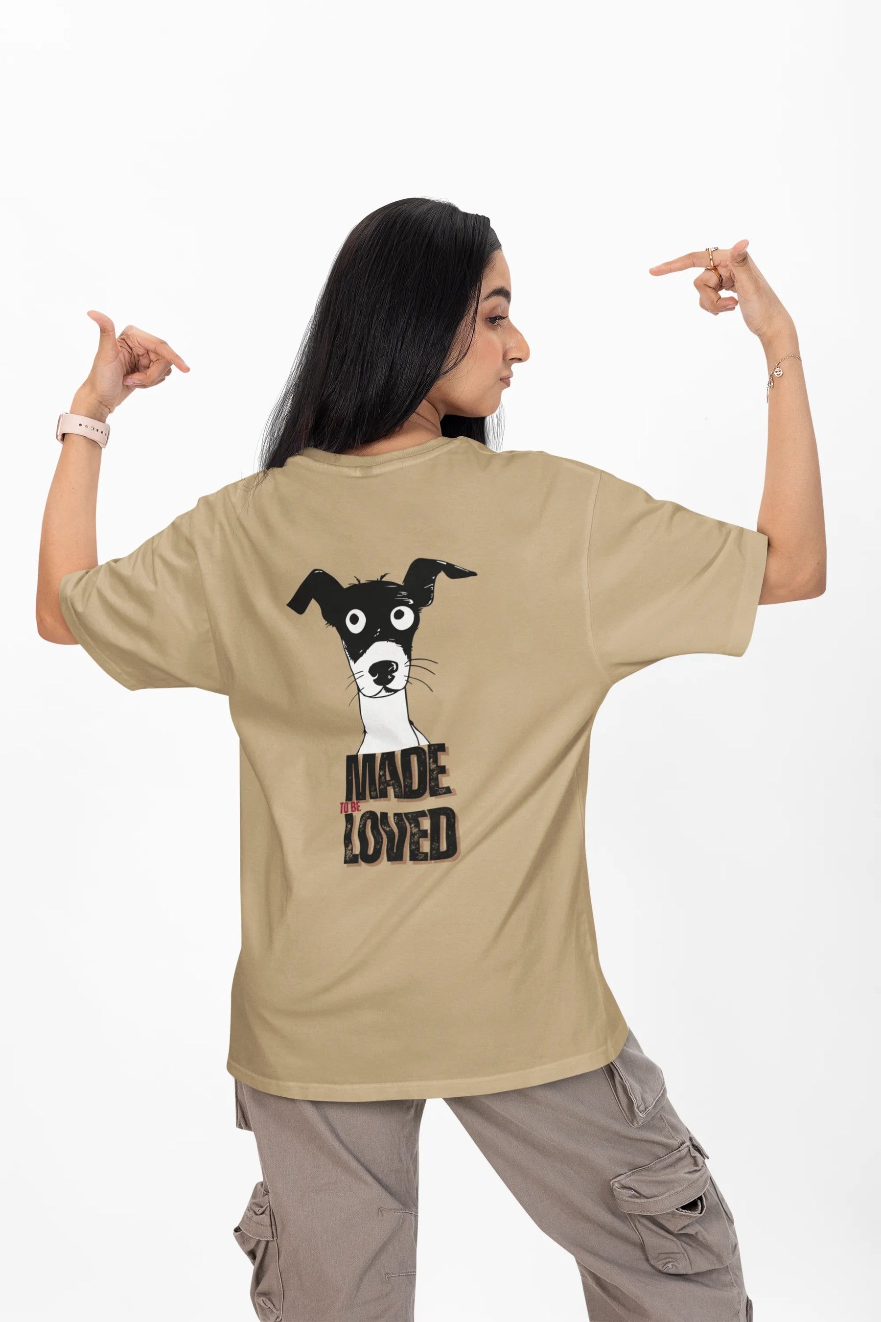 Made to Be Loved – Loyal Rescue Dog T-Shirt for Women