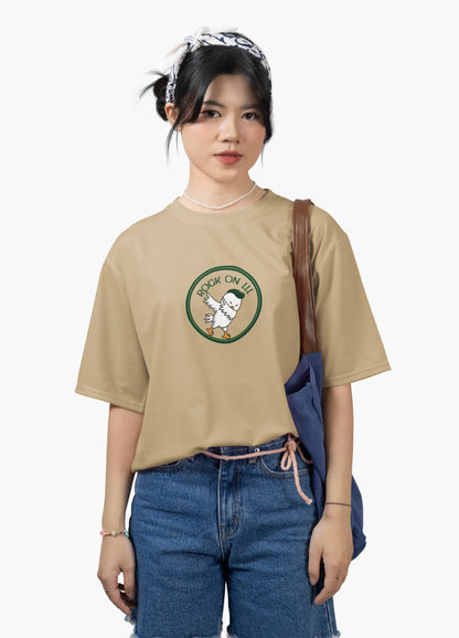 Rock On Dabbing Chicken Graphic T-Shirt for Women