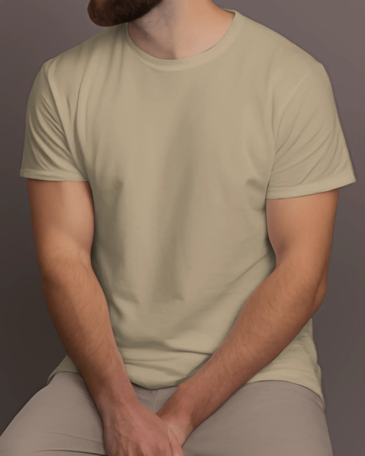 "M" - Men’s Regular Fit Solid T-shirt
