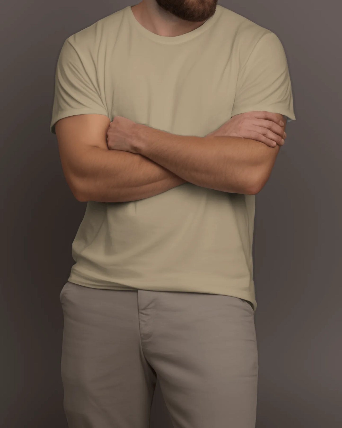 "M" - Men’s Regular Fit Solid T-shirt