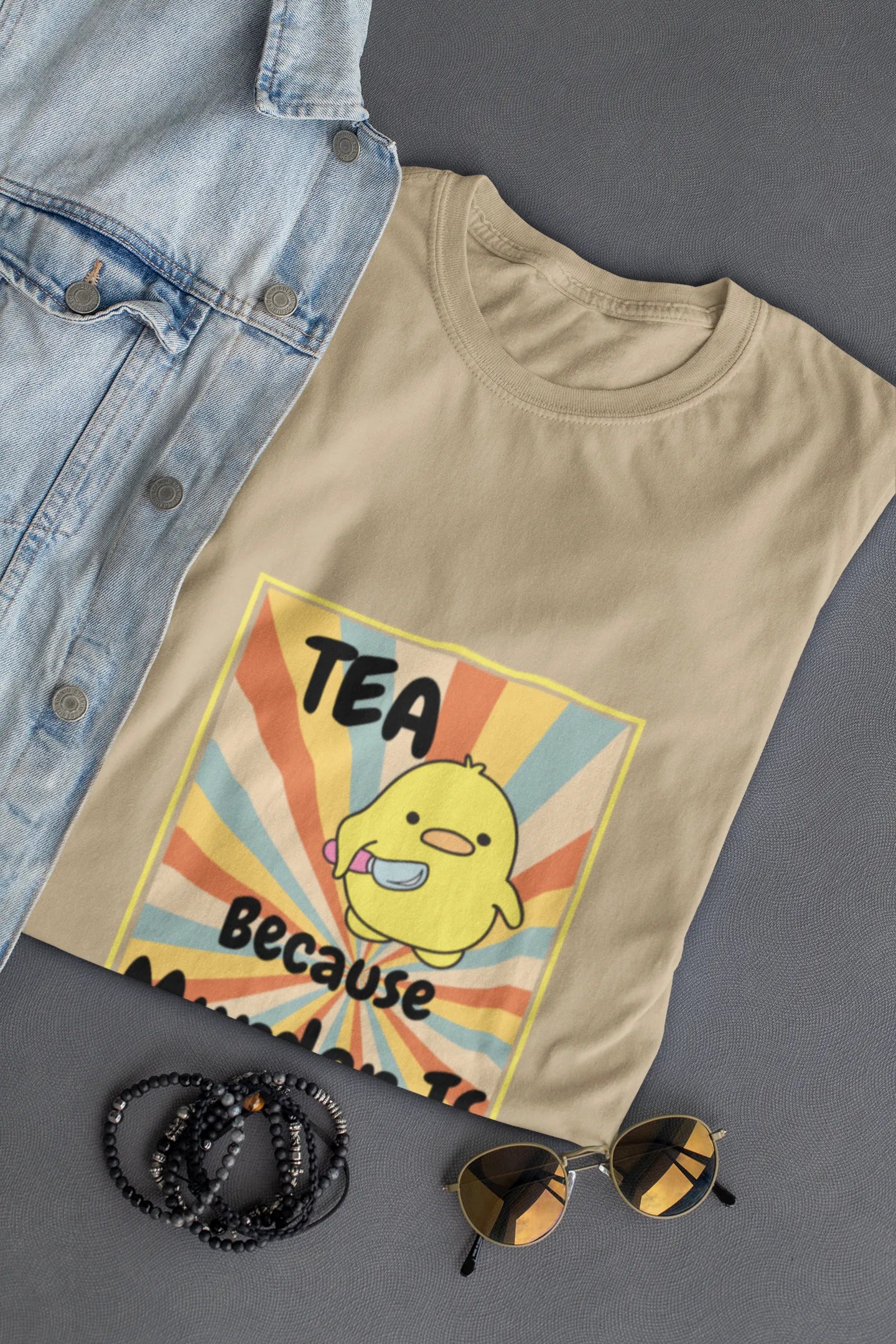 "Tea - Because Murder is Illegal" | Men’s T-shirt for Tea Lovers
