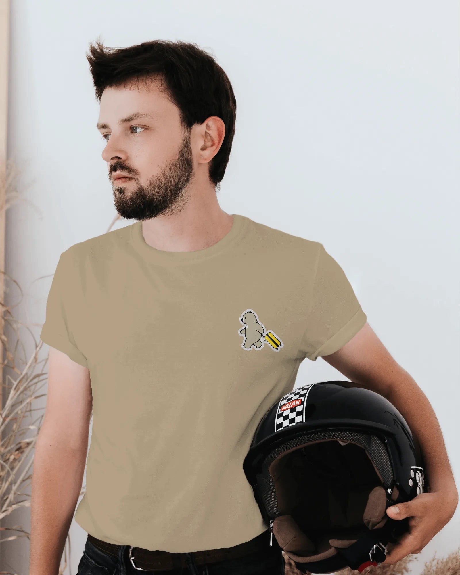 Wander Bear – Playful Travel Bear T-Shirt for Men