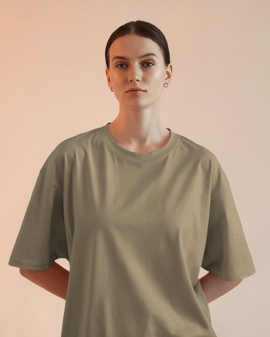 "S" - Women’s Oversize Fit Solid T-shirt