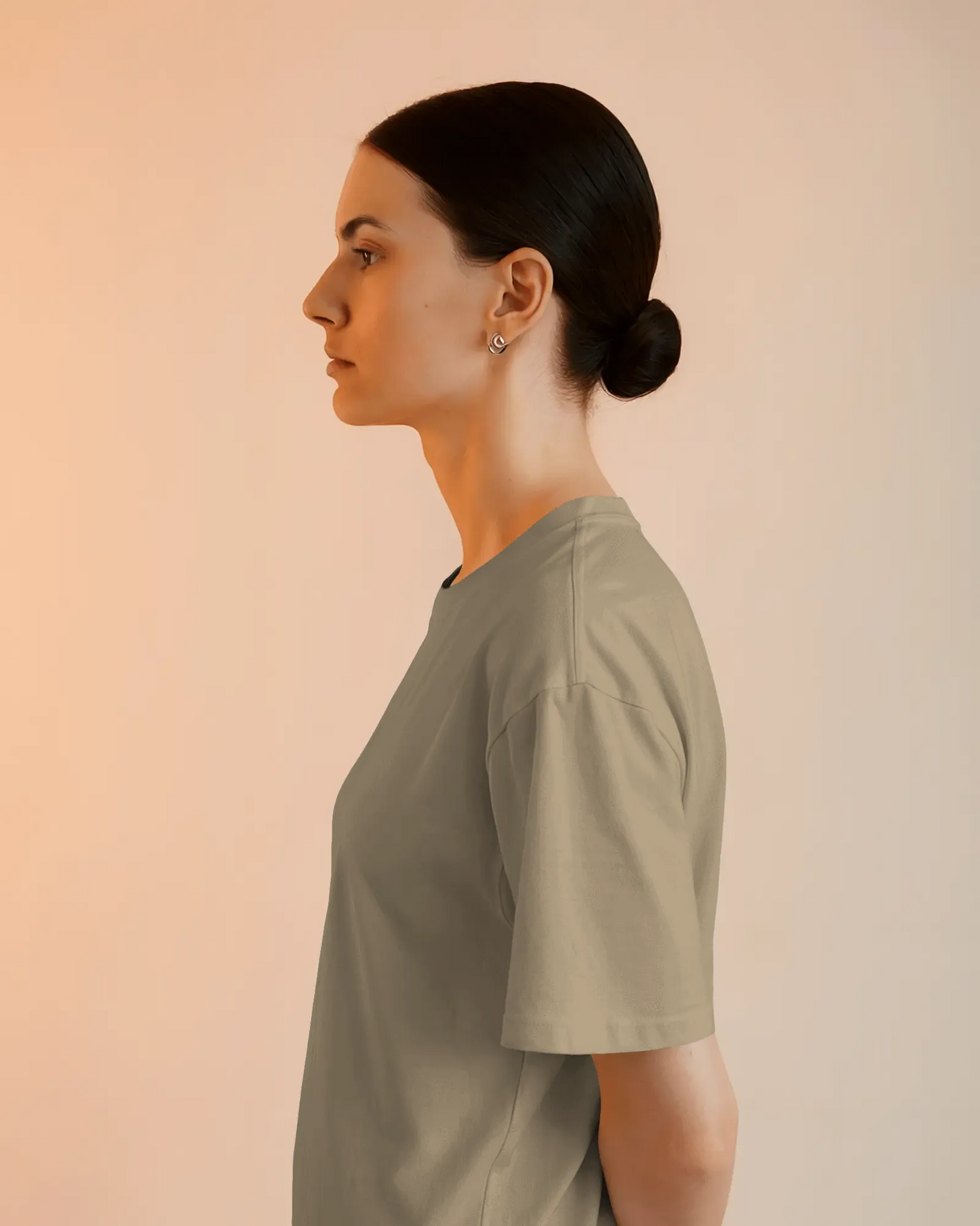 "L" - Women’s Oversize Fit Solid T-shirt