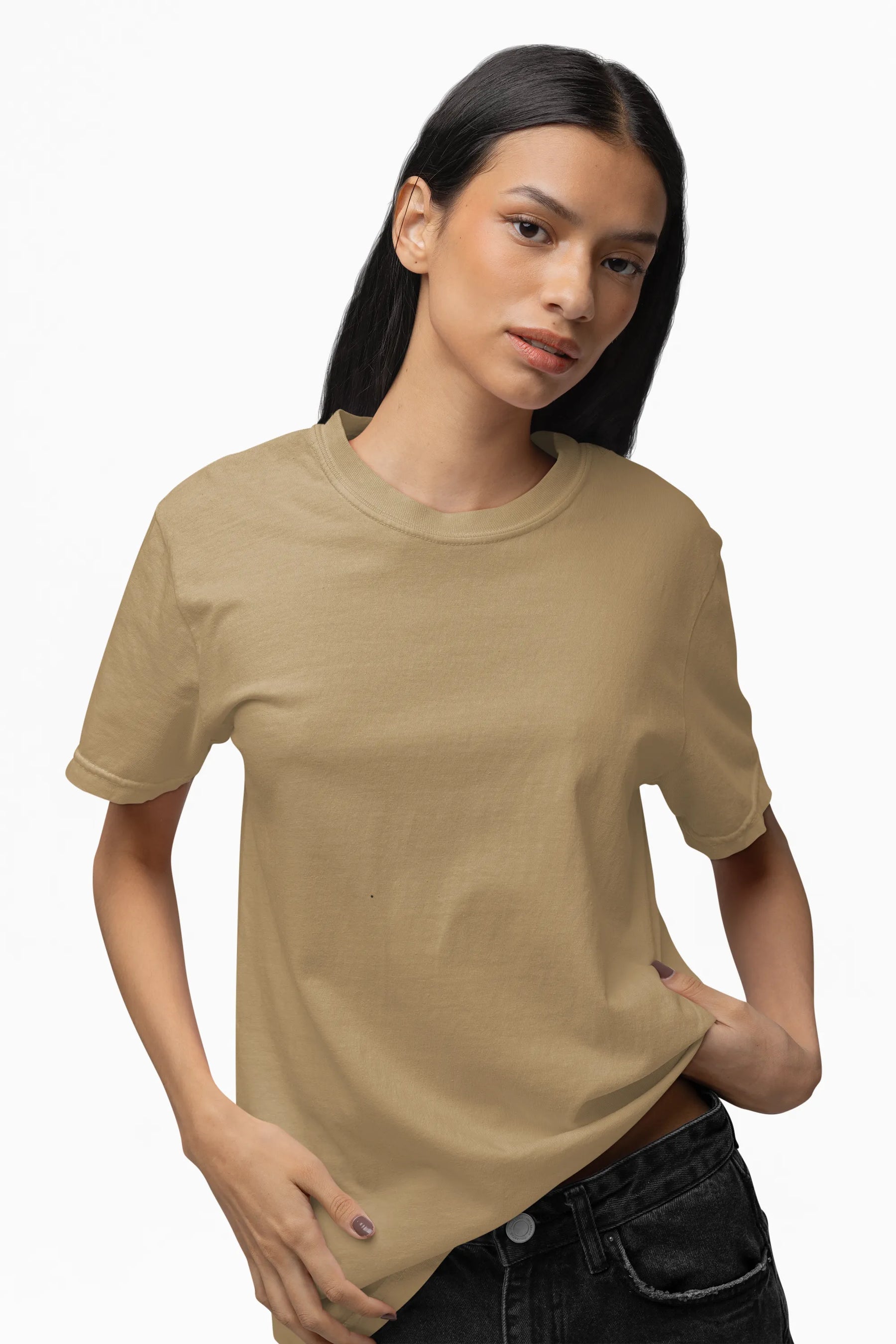 "L" - Women’s Relaxed Fit Solid T-shirt
