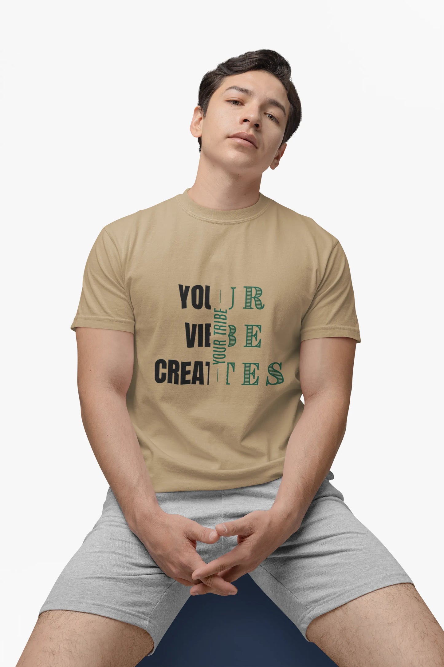 "Your Vibe Creates Your Tribe" | Men’s Motivational T-shirt