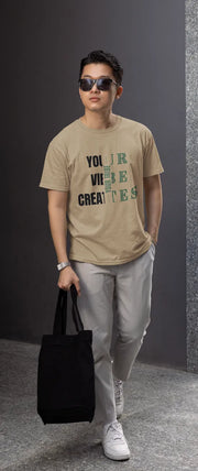 "Your Vibe Creates Your Tribe" | Men’s Motivational T-shirt