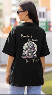 "Brains? No Thanks, Just Tea" | Women’s T-shirt for Tea Lovers