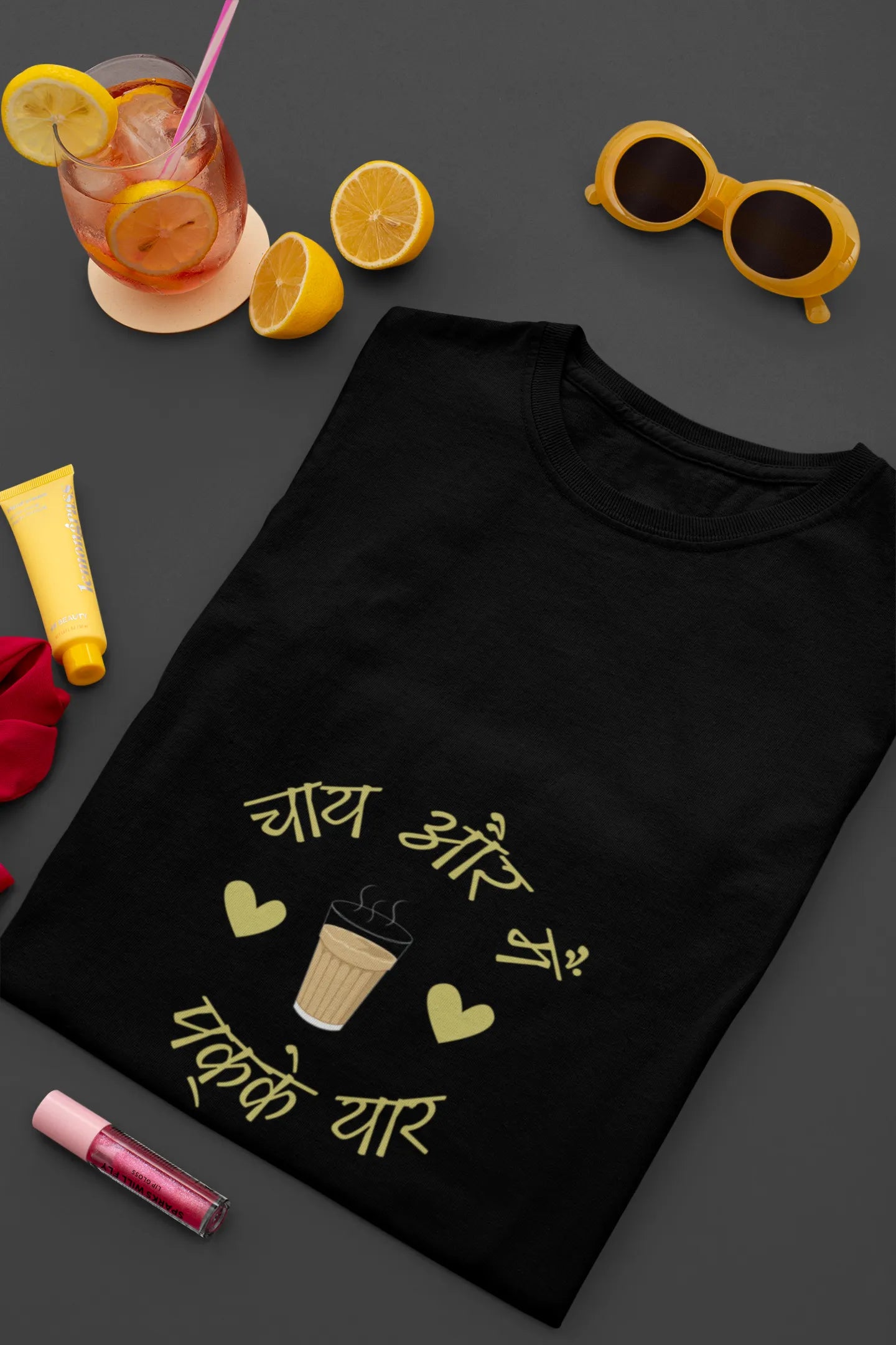 "Chai Aur Main, Pakke Yaar" | Men’s T-shirt for Tea Lovers