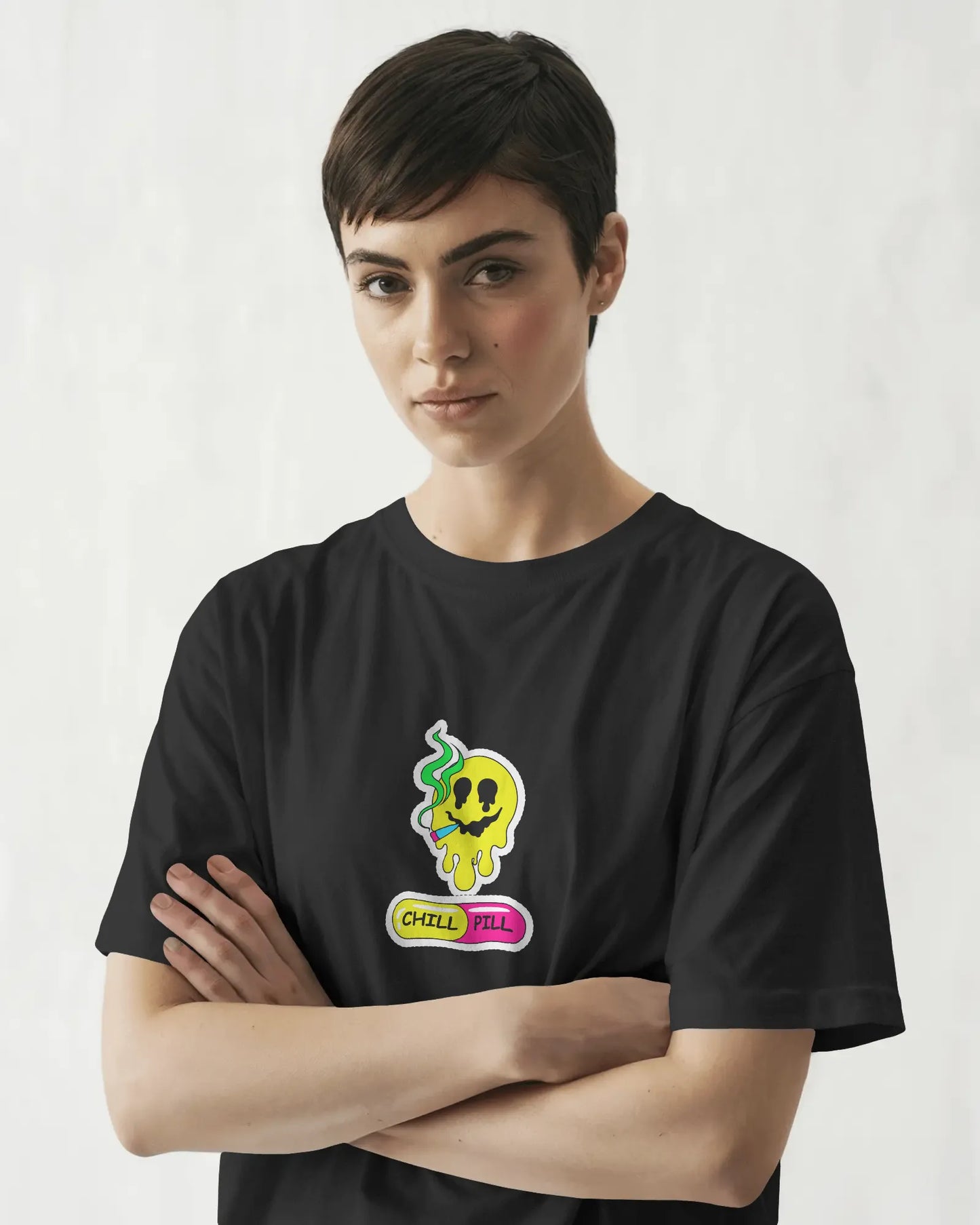 "Chill Pill Cartoon T-Shirt – Trippy Streetwear for Cartoon Lovers" | Women’s T-shirt for Cartoon Lovers