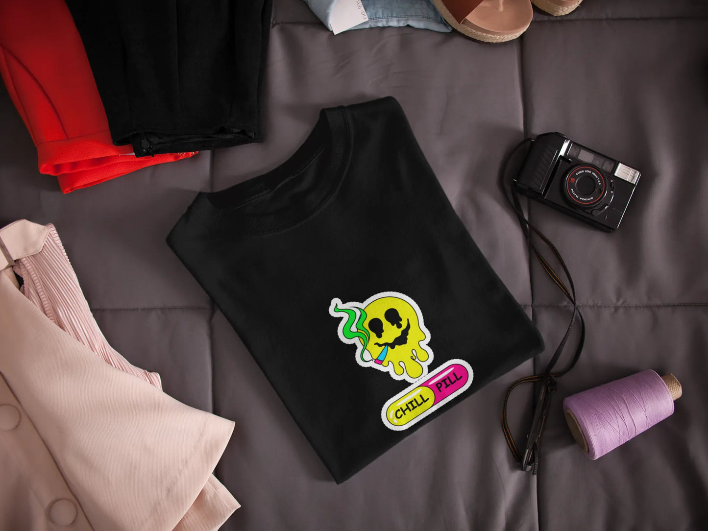 "Chill Pill Cartoon T-Shirt – Trippy Streetwear for Cartoon Lovers" | Women’s T-shirt for Cartoon Lovers