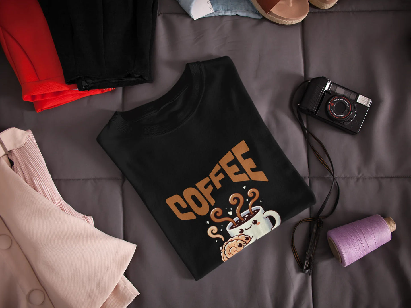 "Coffee - When Your Brain Needs A Hug" | Women’s Coffee Lovers T-shirt