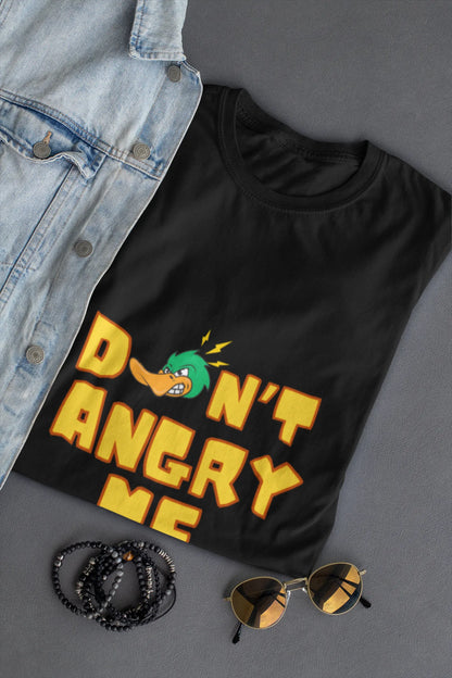 "Don’t Angry Me – Angry Duck Attitude T-Shirt" | Women’s T-shirt for Animal Lovers