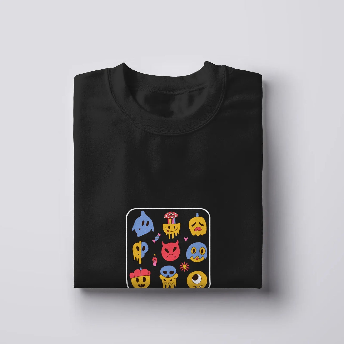 Funky Monster Face Cartoon T-Shirt for Women from Woven Weft