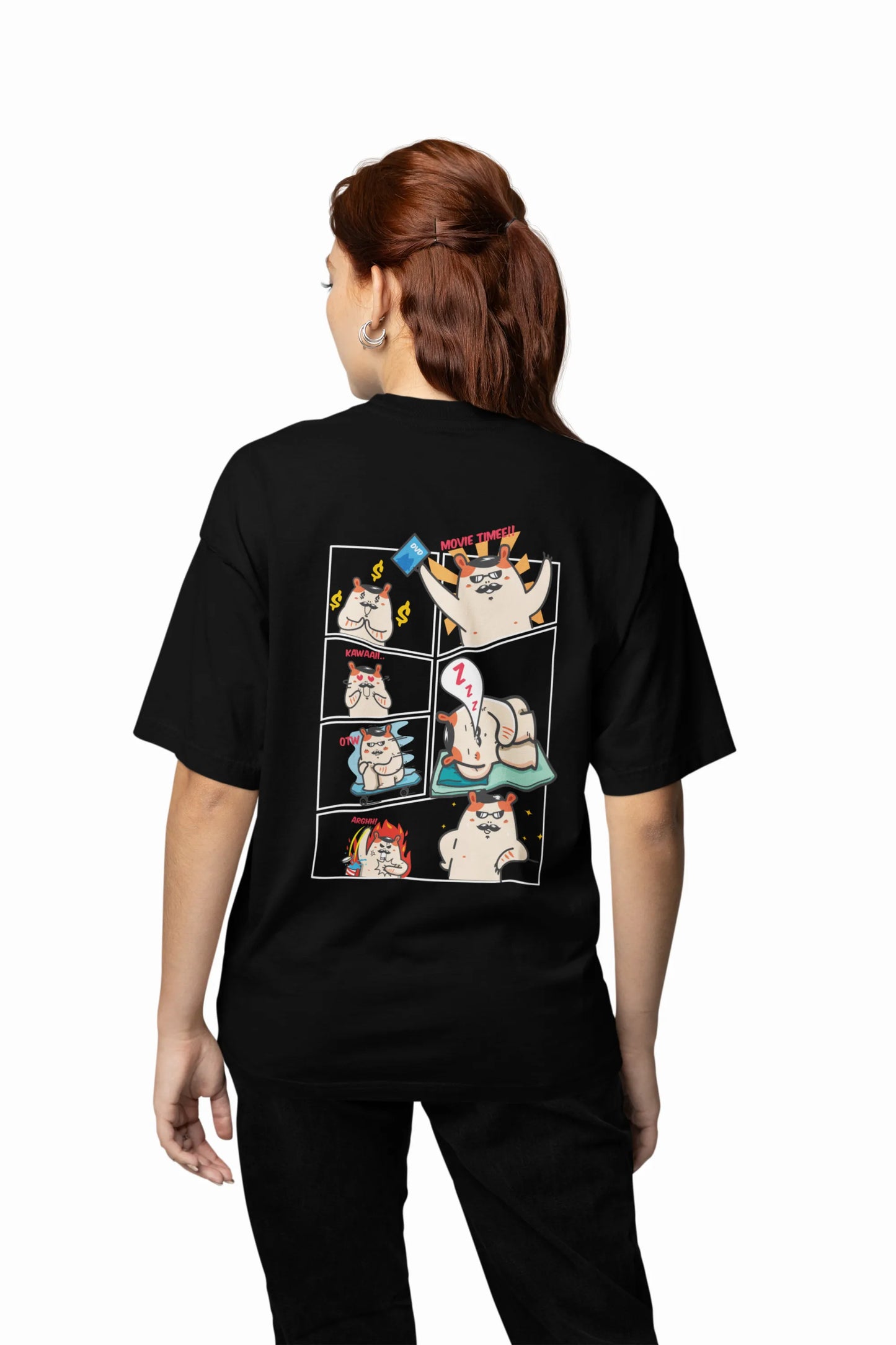 Funny Comic Panel Cartoon T-Shirt for Anime Lovers for Women