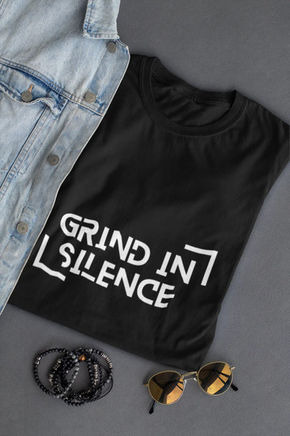 "Grind In Silence" | Men’s Motivational T-shirt