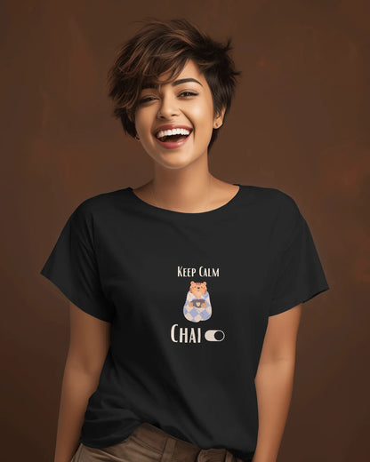 "Keep Calm - Chai" | Women’s T-shirt for Tea Lovers