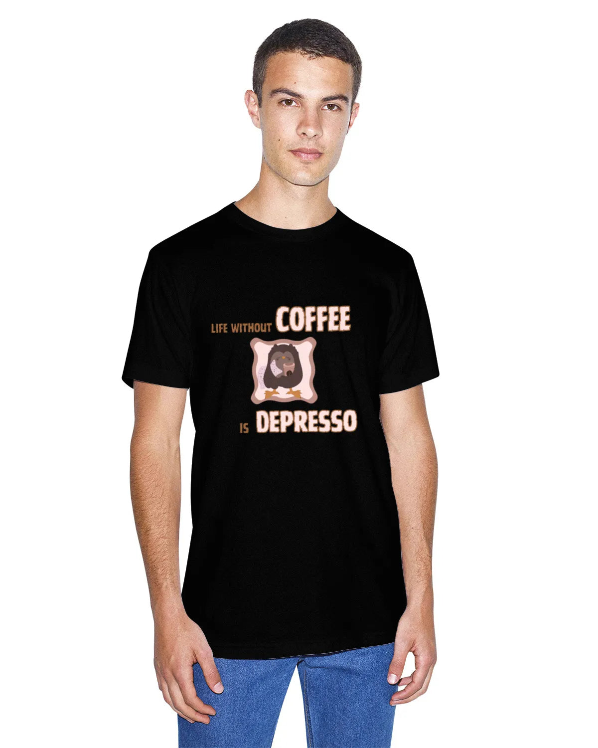 "Life Without Coffee Is Depresso" | Men’s Coffee Lovers T-shirt