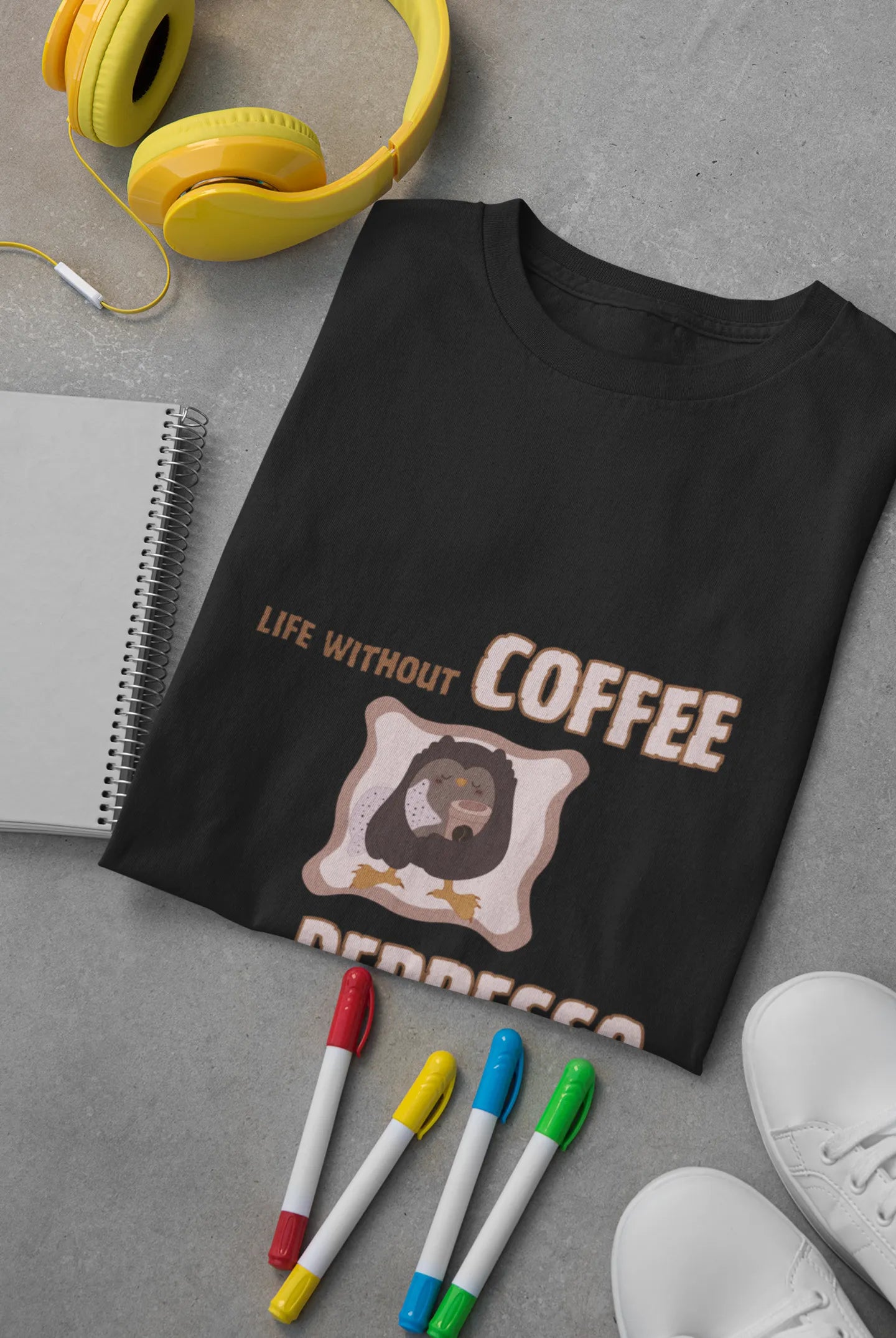 "Life Without Coffee Is Depresso" | Men’s Coffee Lovers T-shirt