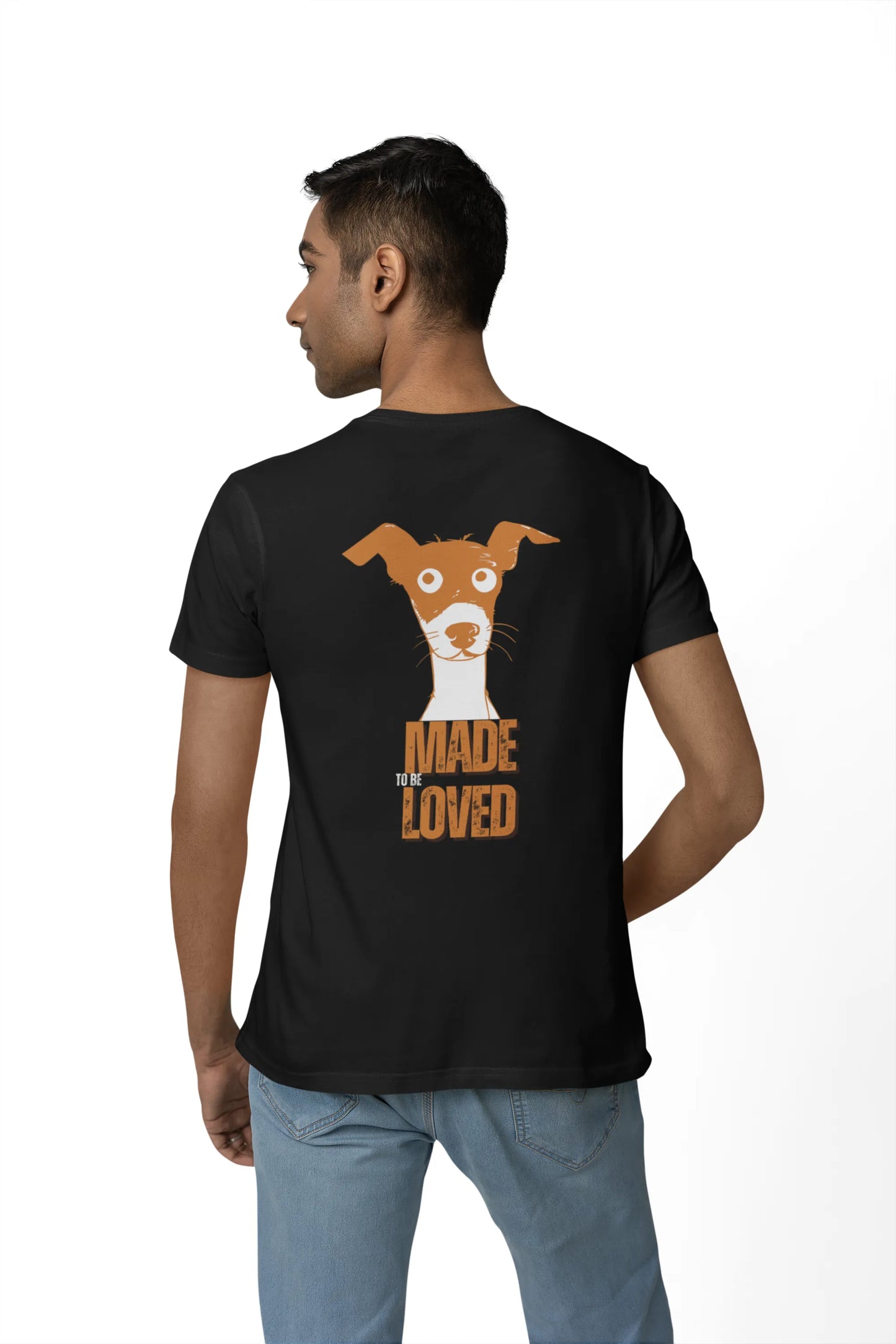 Made to Be Loved – Loyal Rescue Dog T-Shirt for Men