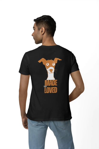 Made to Be Loved – Loyal Rescue Dog T-Shirt for Men
