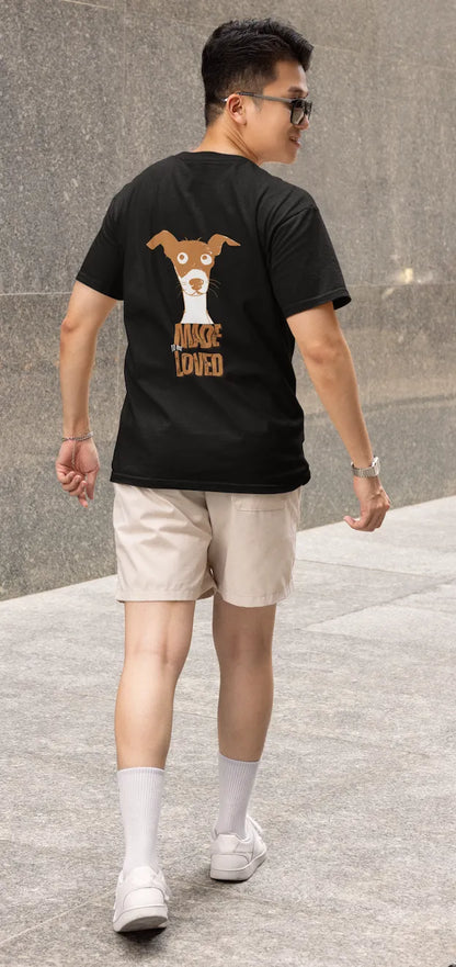 Made to Be Loved – Loyal Rescue Dog T-Shirt for Men