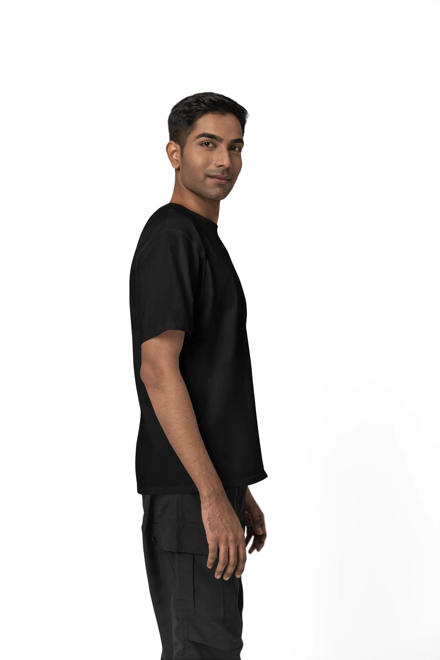 "M" - Men’s Relaxed Fit Solid T-shirt
