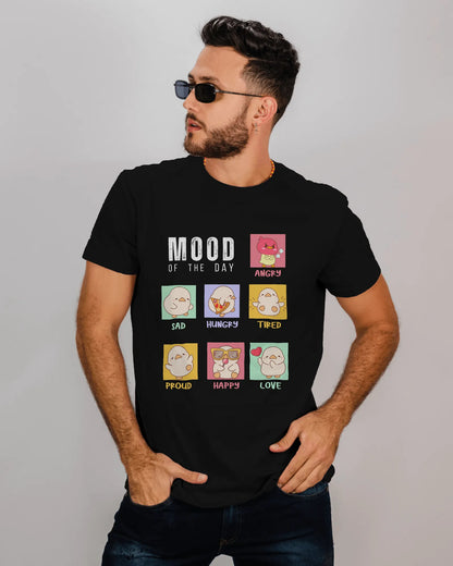 "Mood Chick Emotions T-Shirt – Cute Kawaii Cartoon Tee" | Men’s T-shirt for Animal Lovers