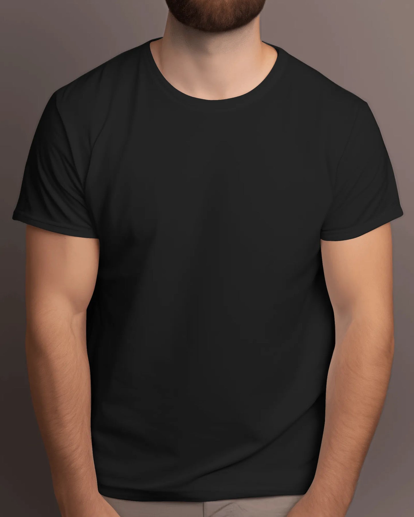 "M" - Men’s Regular Fit Solid T-shirt