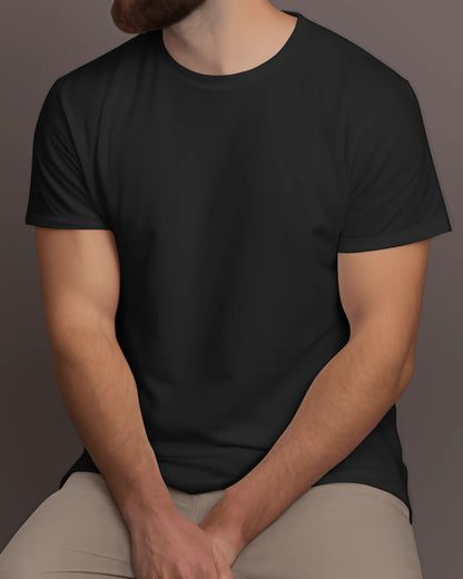 "M" - Men’s Regular Fit Solid T-shirt