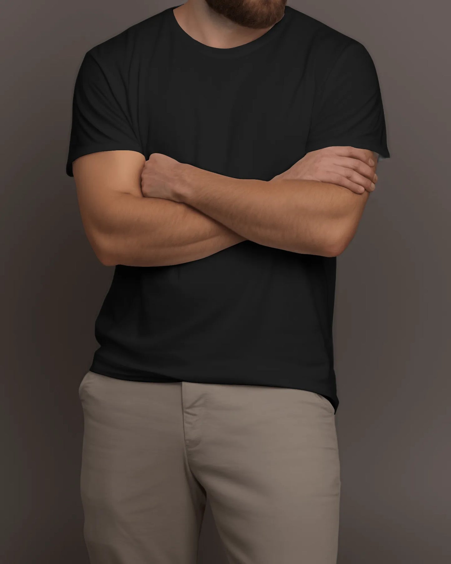"M" - Men’s Regular Fit Solid T-shirt