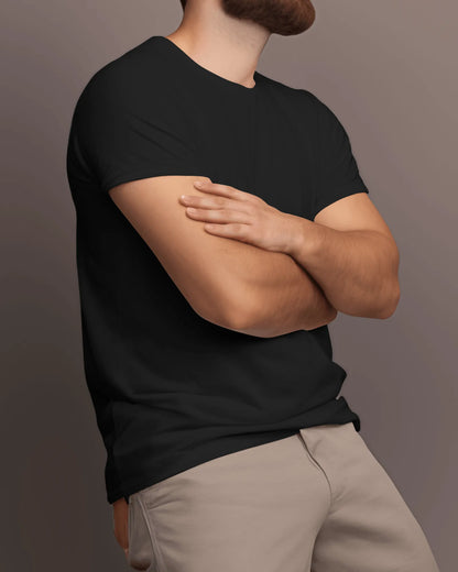 "M" - Men’s Regular Fit Solid T-shirt
