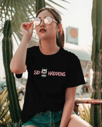 "SIP Happens" | Women’s Coffee Lovers T-shirt