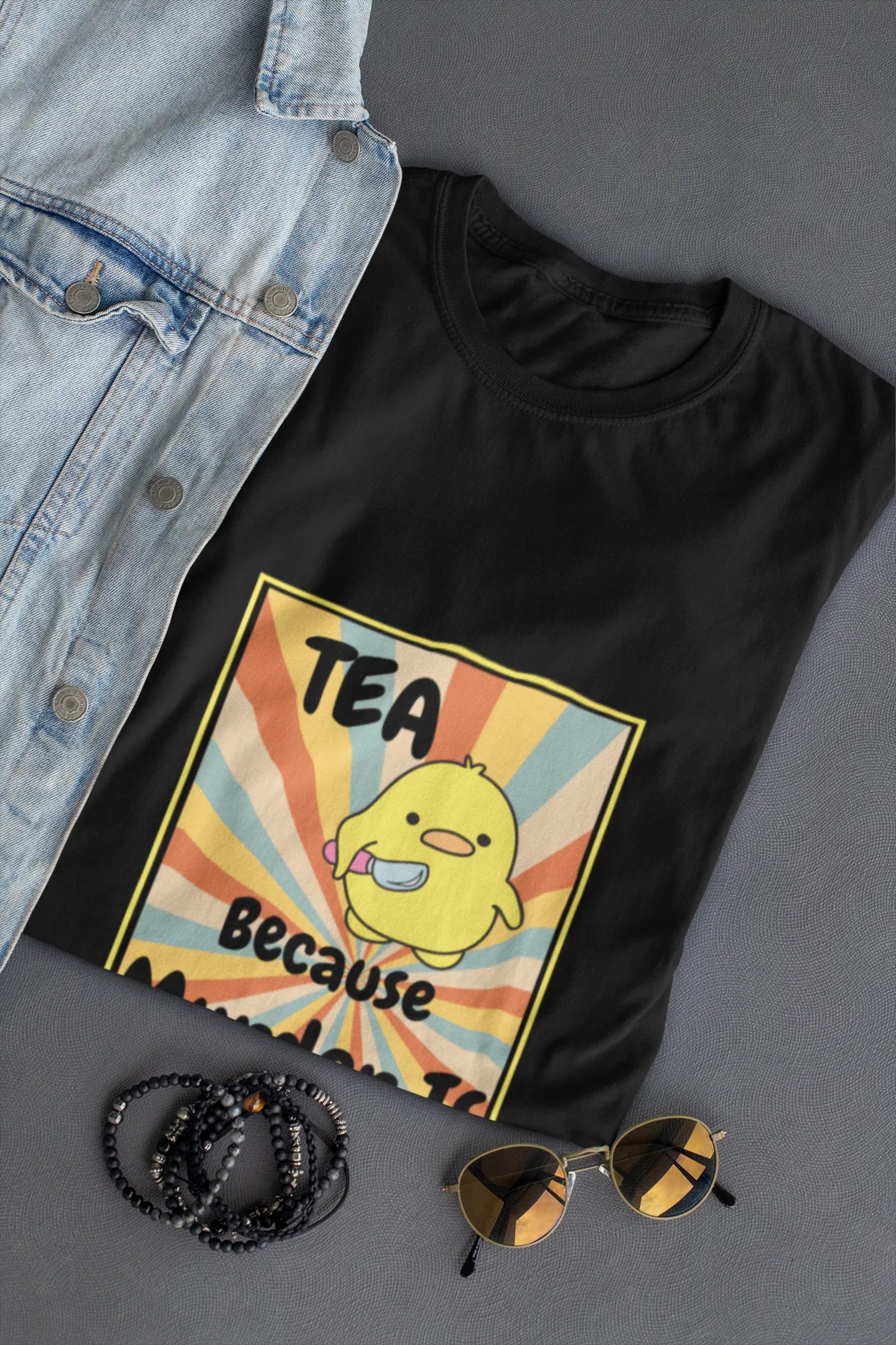 "Tea - Because Murder is Illegal" | Men’s T-shirt for Tea Lovers
