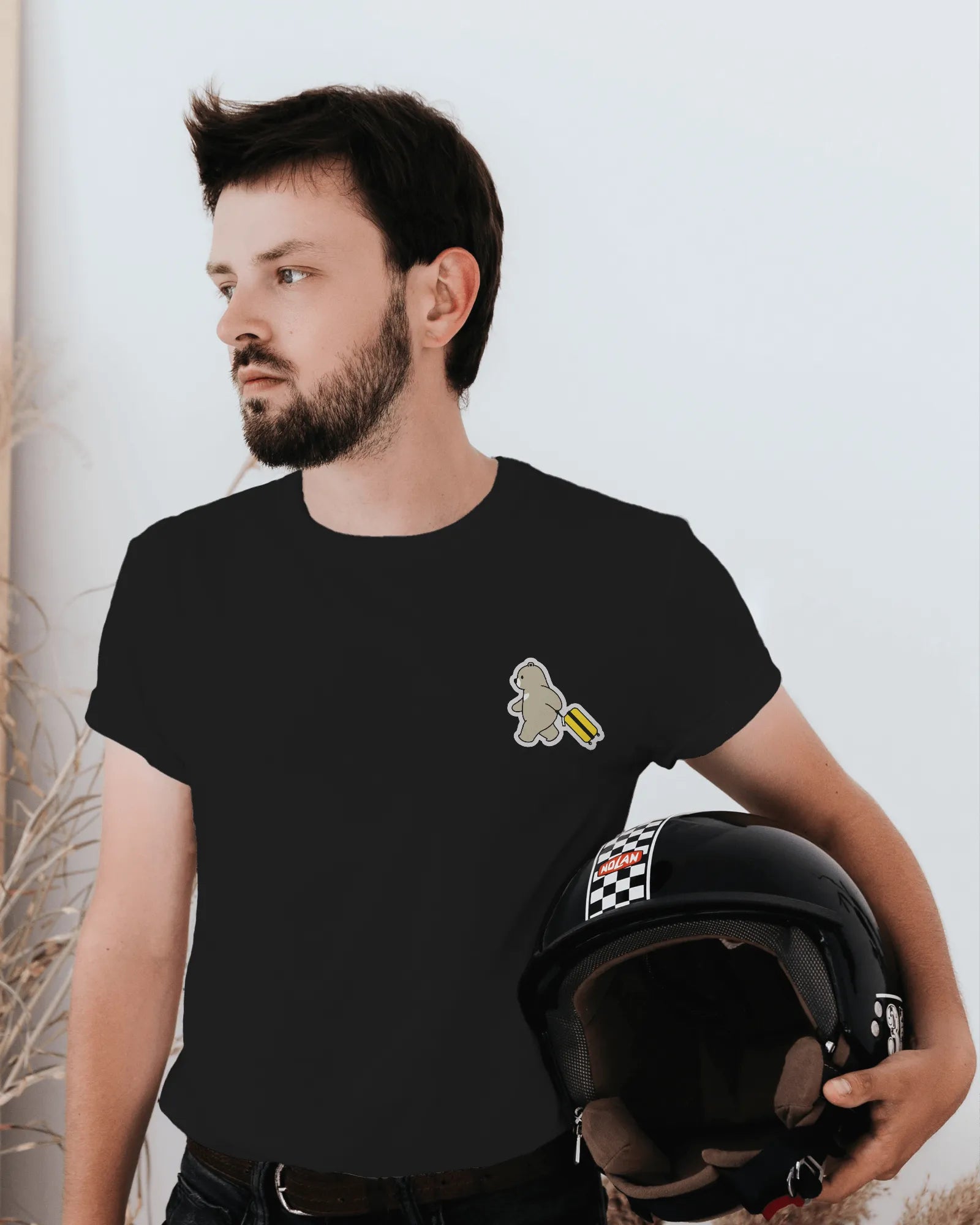 Wander Bear – Playful Travel Bear T-Shirt for Men