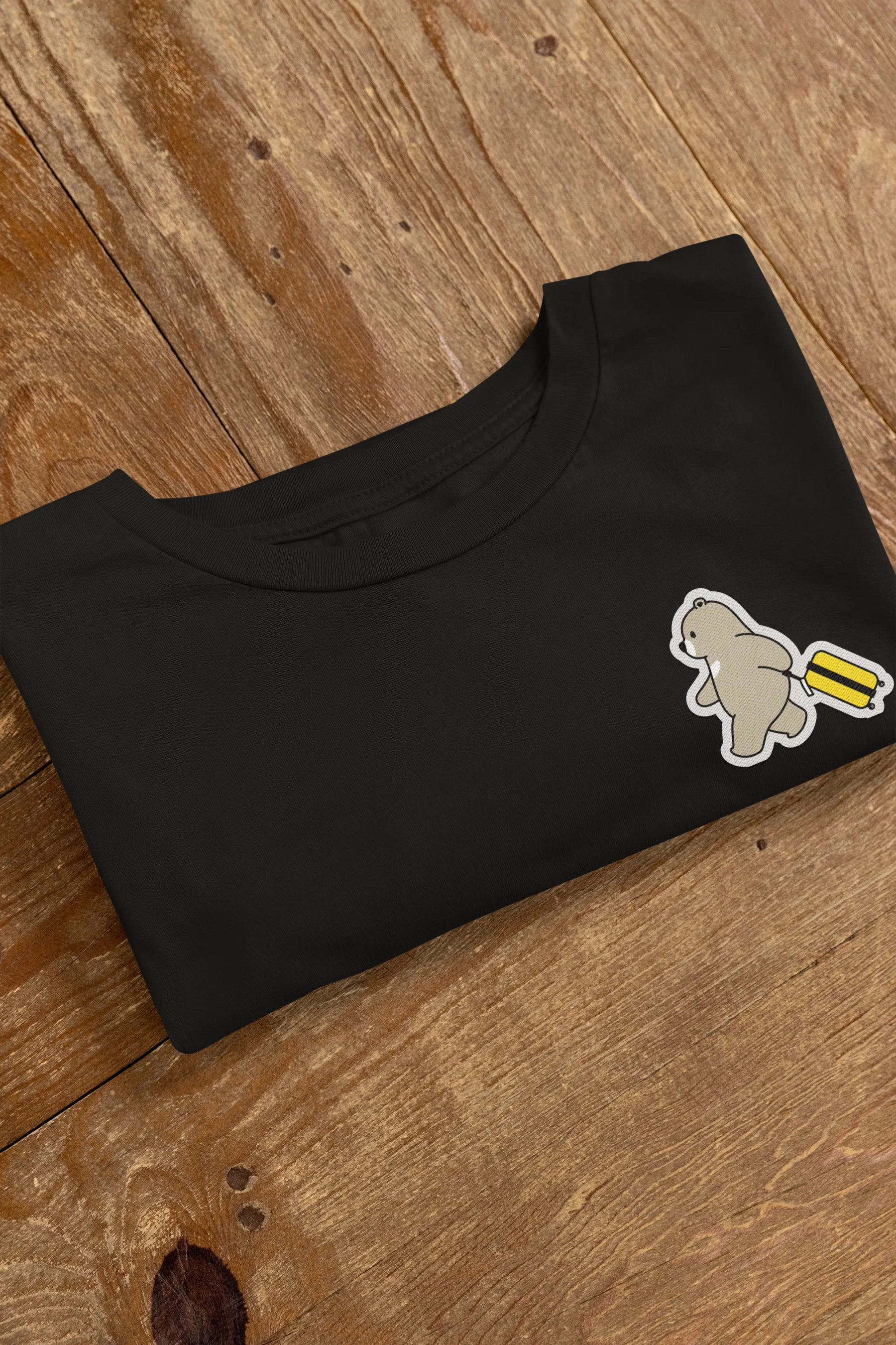 Wander Bear – Playful Travel Bear T-Shirt for Men