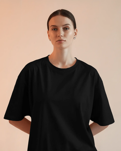 "L" - Women’s Oversize Fit Solid T-shirt
