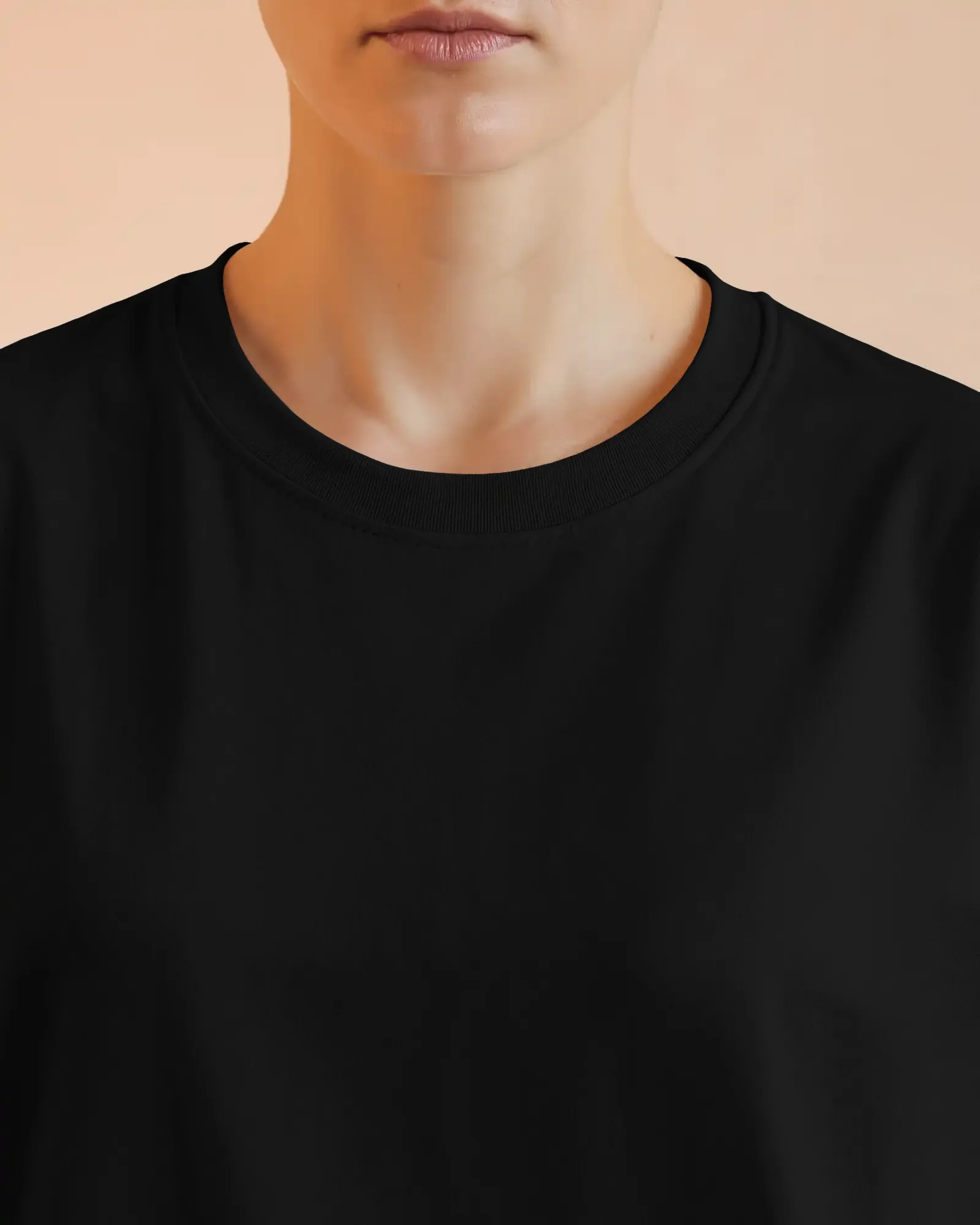 "M" - Women’s Oversize Fit Solid T-shirt