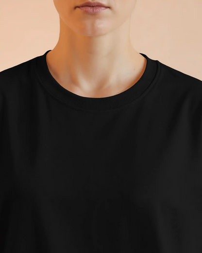"L" - Women’s Oversize Fit Solid T-shirt