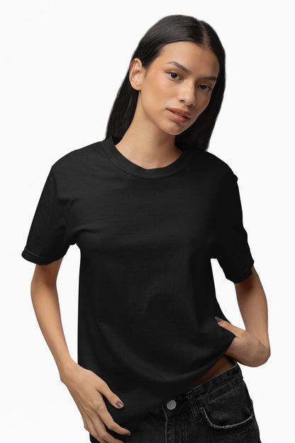 "L" - Women’s Relaxed Fit Solid T-shirt