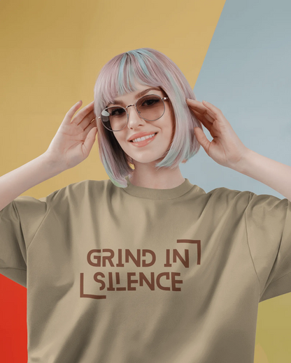 "Grind In Silence" | Women’s Motivational T-shirt
